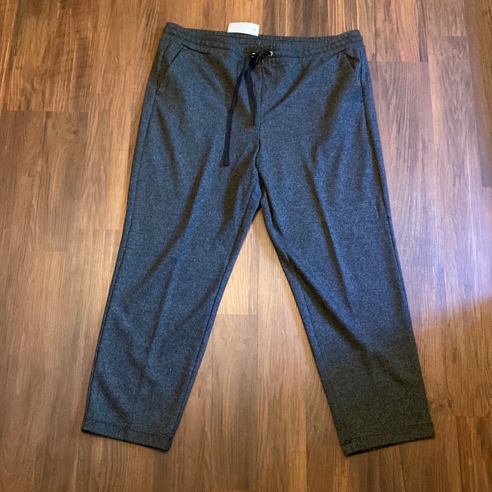 Loft drawstring houndstooth dress pants